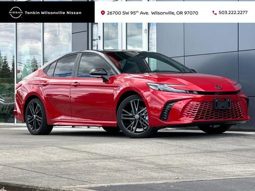 Midnight Black Metallic 2025 Toyota Camry XSE