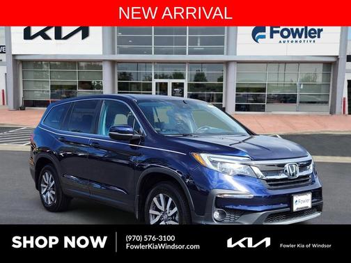 Blue 2022 Honda Pilot 2WD EX-L