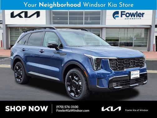Midnight Lake Blue 2026 Kia Sorento SX