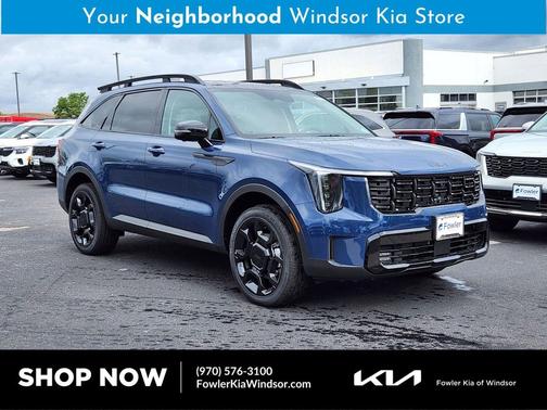 Midnight Lake Blue 2026 Kia Sorento SX