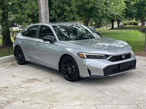 Solar Silver Metallic 2025 Honda Civic Hybrid