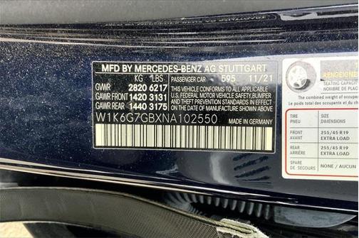 2022 Mercedes-Benz S-Class S 580 4MATIC