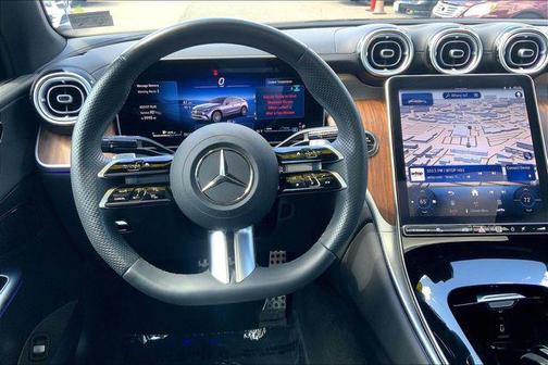 Obsidian Black Metallic 2025 Mercedes-Benz GLC 300 4MATIC Coupe