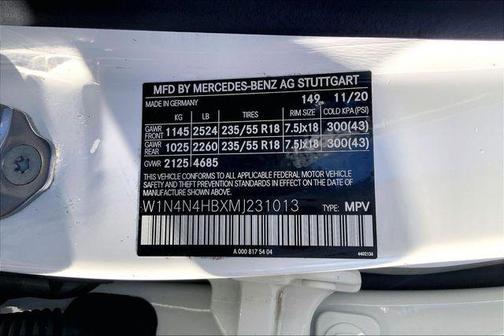 2021 Mercedes-Benz GLA 250 Base 4MATIC