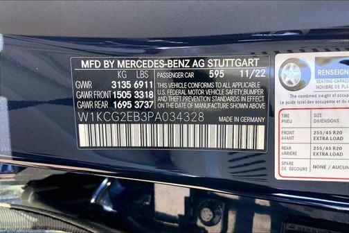 Nautical Blue Metallic 2023 Mercedes-Benz EQS 450 4MATIC