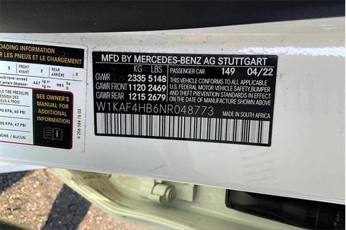 2022 Mercedes-Benz C-Class 4MATIC Sedan
