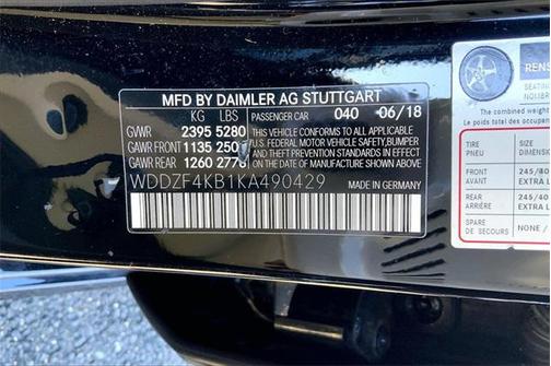 2019 Mercedes-Benz E-Class 4MATIC