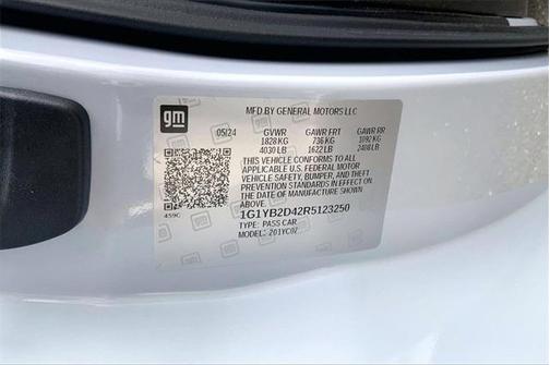 2024 Chevrolet Corvette Stingray w/2LT