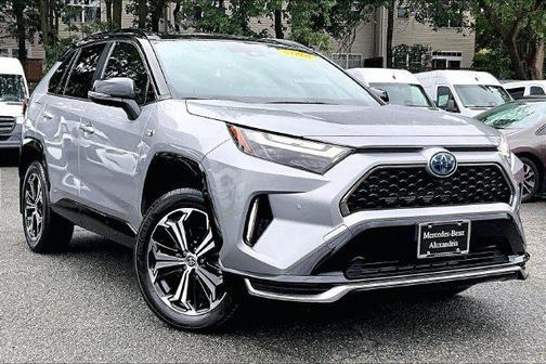 Silver Sky Metallic/Midnight Black Metallic 2024 Toyota RAV4 Prime XSE