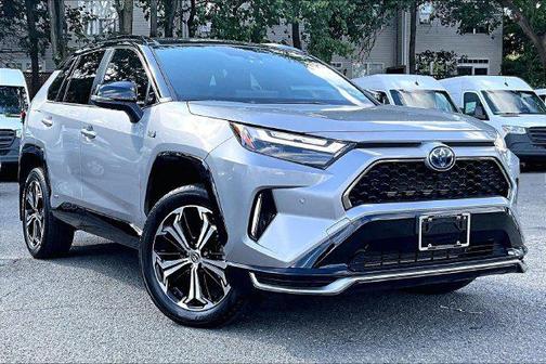 Silver Sky Metallic/Midnight Black Metallic 2024 Toyota RAV4 Prime XSE