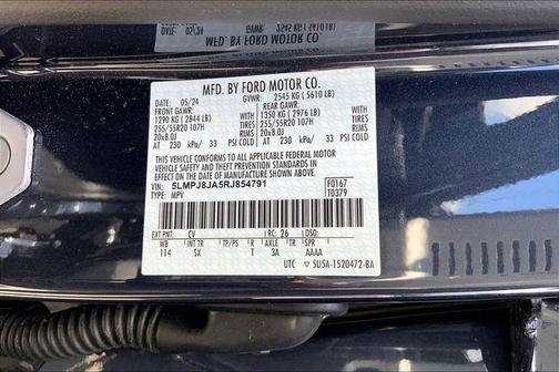 Blue Panther Metallic Clearcoat 2024 Lincoln Nautilus Premiere