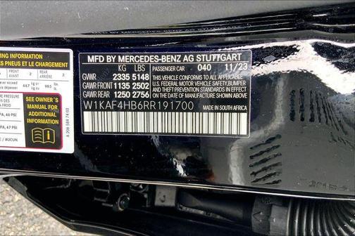 Black 2024 Mercedes-Benz C-Class C 300 4MATIC