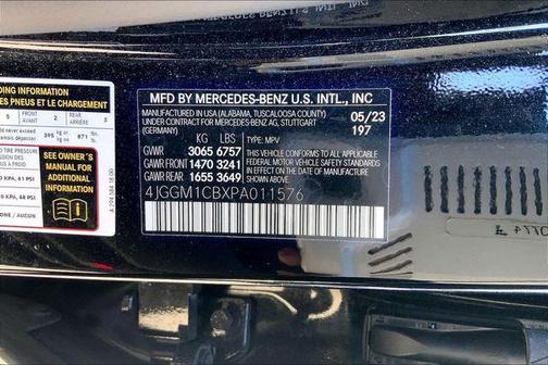 Black 2023 Mercedes-Benz EQE 350 4MATIC