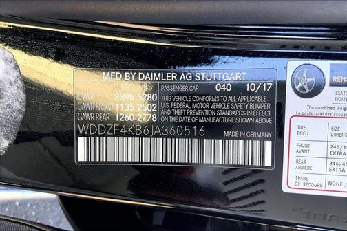 Black 2018 Mercedes-Benz E-Class 4MATIC