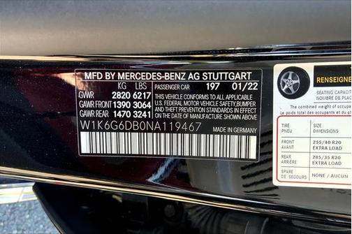 2022 Mercedes-Benz S-Class 4MATIC