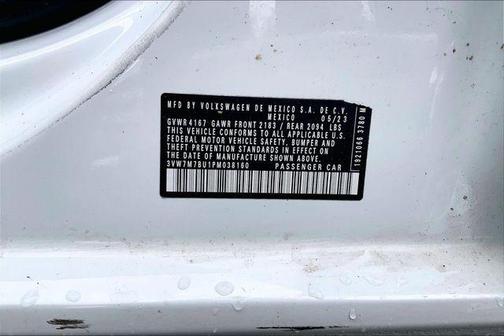 Opal White Pearl 2023 Volkswagen Jetta 1.5T SE