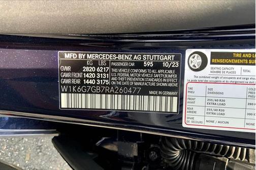2024 Mercedes-Benz S-Class S 580 4MATIC