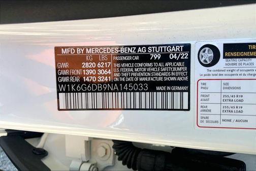 MANUFAKTUR Diamond White 2022 Mercedes-Benz S-Class 4MATIC