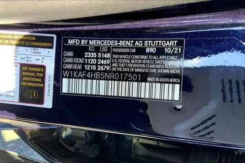 Lunar Blue Metallic 2022 Mercedes-Benz C-Class C 300 4MATIC