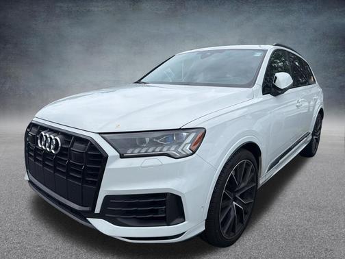 Carrara White 2021 Audi Q7 55 Prestige