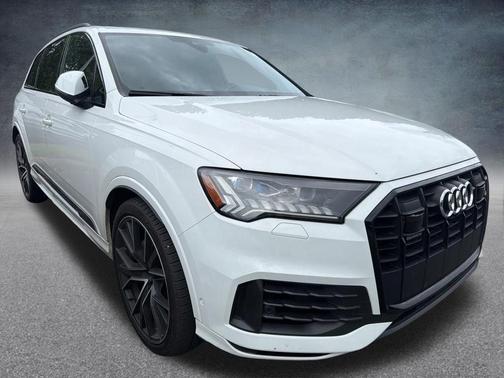 Carrara White 2021 Audi Q7 55 Prestige