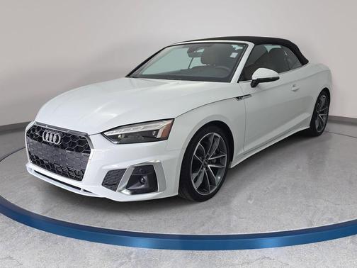 Glacier White Metallic/Black Roof 2024 Audi A5 45 S line Premium Plus