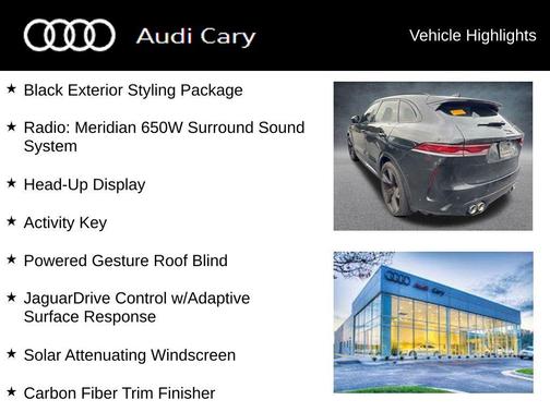 2022 Jaguar F-PACE SVR P550 AWD Automatic