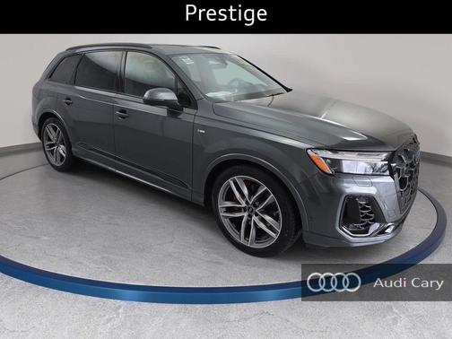 Gray 2026 Audi Q7 55 Prestige