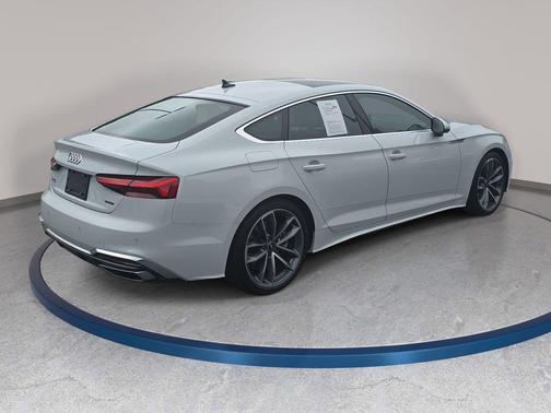 Glacier White Metallic 2024 Audi A5 Sportback 45 S Line Premium Plus
