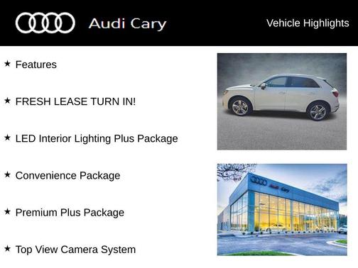 Glacier White Metallic 2024 Audi Q3 45 S line Premium Plus