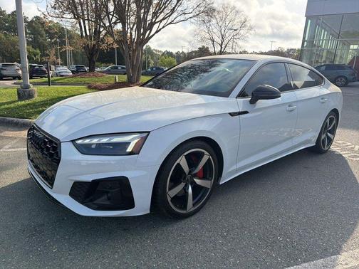 Glacier White Metallic 2023 Audi A5 Sportback 45 S Line Premium Plus