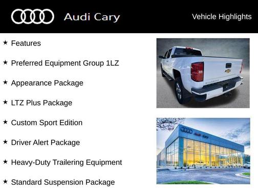 Summit White 2016 Chevrolet Silverado 2500 LTZ