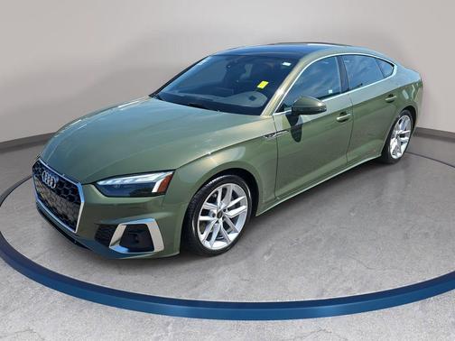 District Green Metallic 2024 Audi A5 Sportback 45 S Line Premium Plus