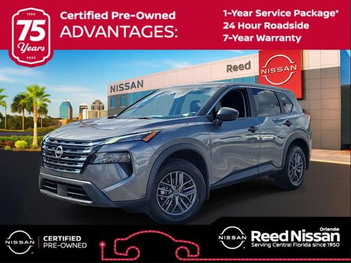 Gun Metallic 2024 Nissan Rogue S