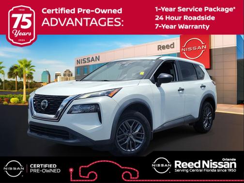 Glacier White 2021 Nissan Rogue S