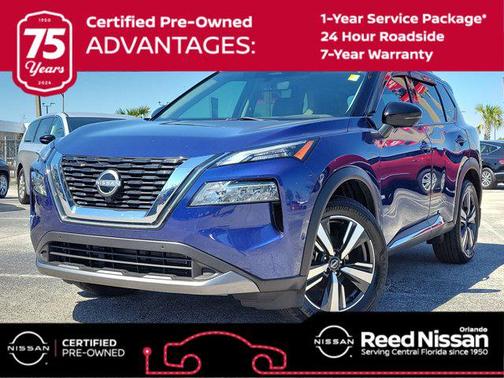 Caspian Blue Metallic/Super Black 2023 Nissan Rogue SL