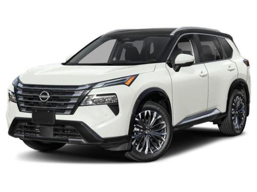 Everest White Pearl/Super Black 2026 Nissan Rogue Platinum