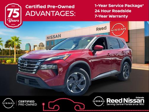 Scarlet Ember Tintcoat 2024 Nissan Rogue SV