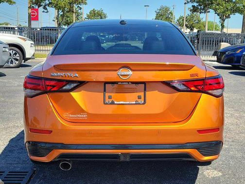 Monarch Orange Metallic/Super Black 2024 Nissan Sentra SR
