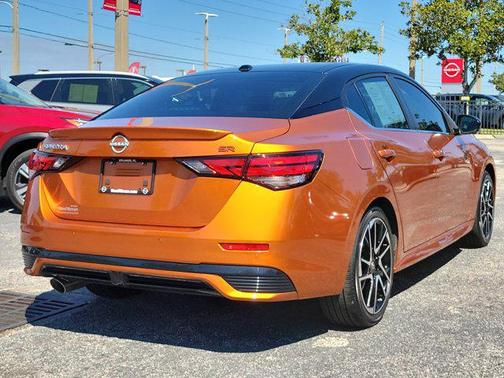 Monarch Orange Metallic/Super Black 2024 Nissan Sentra SR