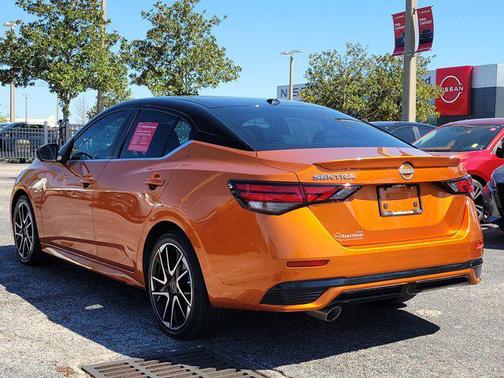 Monarch Orange Metallic/Super Black 2024 Nissan Sentra SR