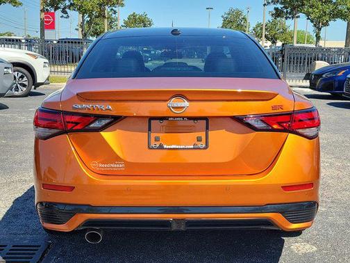 Monarch Orange Metallic/Super Black 2024 Nissan Sentra SR