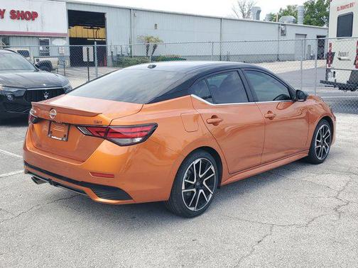 Monarch Orange Metallic/Super Black 2024 Nissan Sentra SR