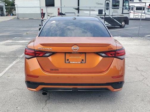 Monarch Orange Metallic/Super Black 2024 Nissan Sentra SR