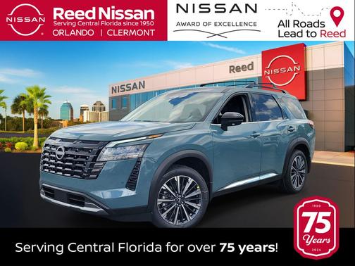 Baltic Teal 2026 Nissan Pathfinder Platinum