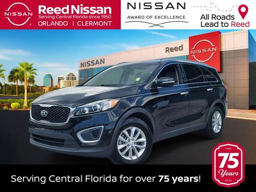 Ebony Black 2017 Kia Sorento LX