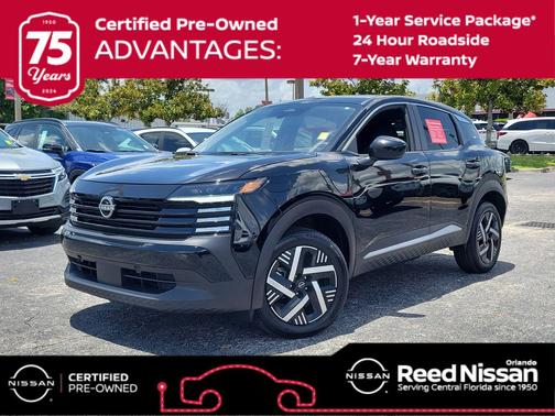Super Black 2025 Nissan Kicks SV
