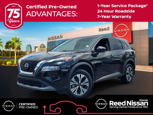 Super Black 2022 Nissan Rogue SV