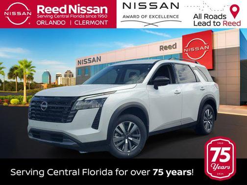 Everest White Pearl Tricoat 2026 Nissan Pathfinder SL