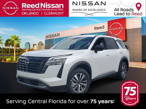 Everest White Pearl Tricoat 2026 Nissan Pathfinder SL